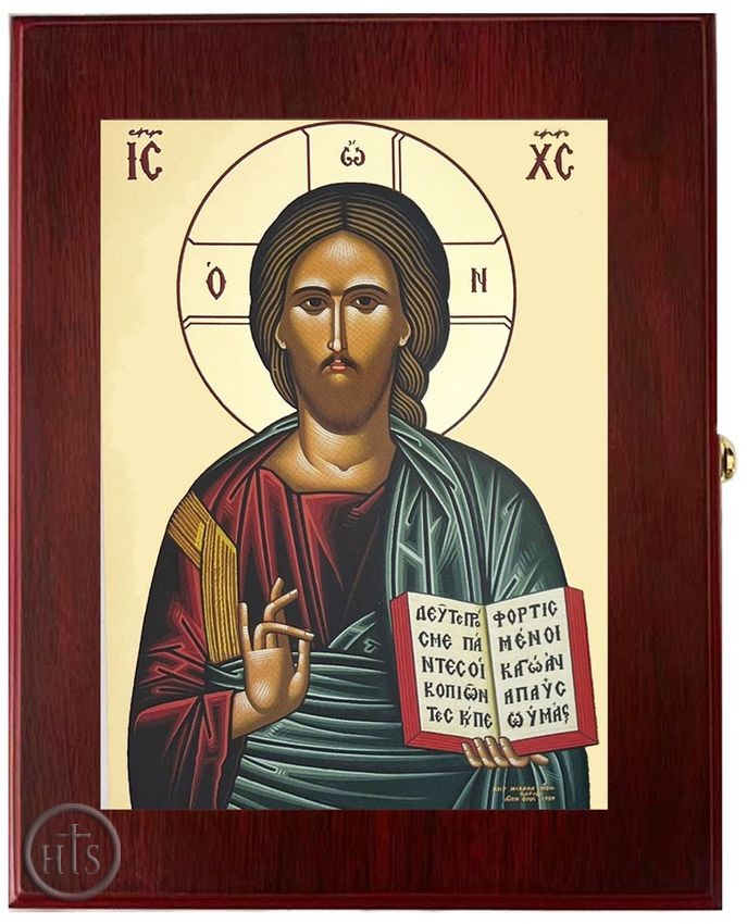 Picture - Christ The Teacher, Wall Hanging Framed Greek Icon Box