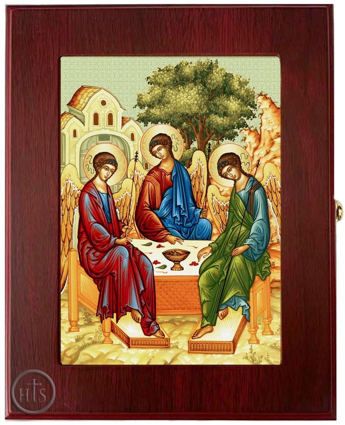 Product Photo - The Holy Trinity, Wall Hanging Sacred Framed Icon Box