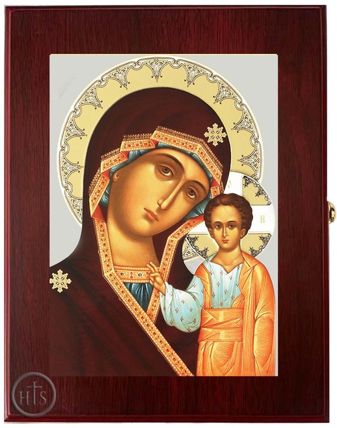 HolyTrinity Pic - Virgin of Kazan, Wall Hanging Sacred Framed Icon Box