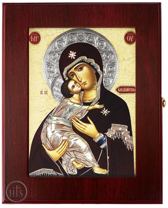 HolyTrinity Pic - Virgin of Vladimir, Wall Hanging Sacred Framed Icon Box