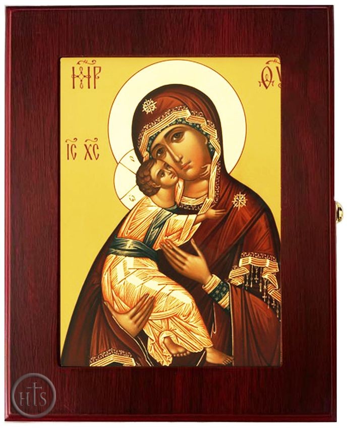Product Image - Virgin of Vladimir, Wall Hanging Sacred Framed Icon Box