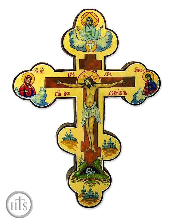 HolyTrinity Pic - Wall Orthodox Cross, Hand Painted