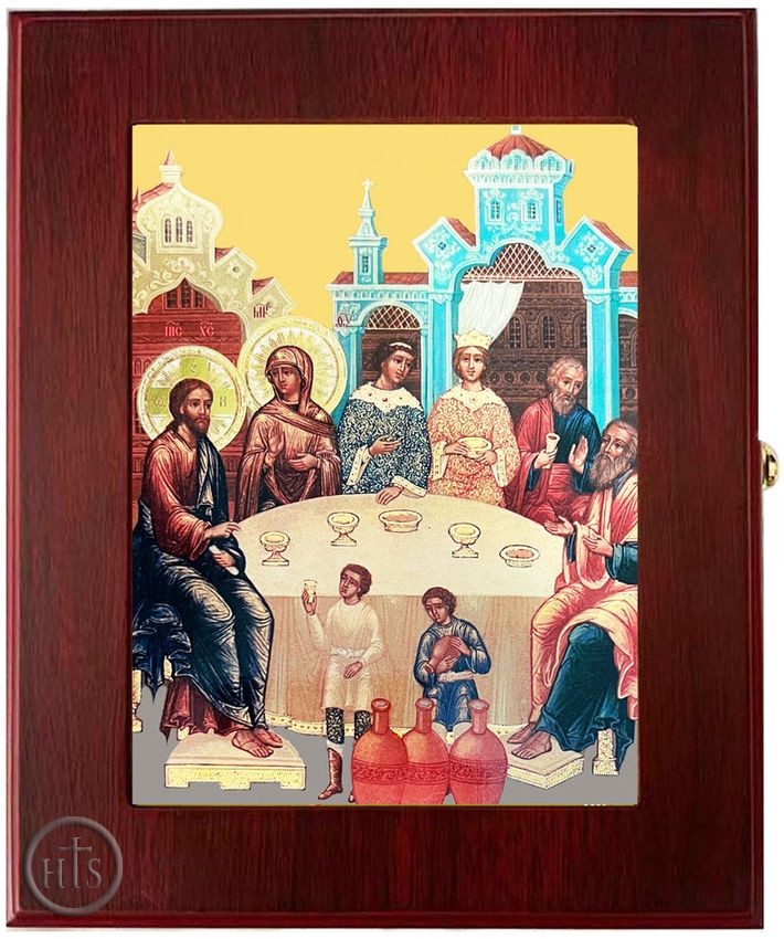 Photo - Wedding at Cana, Wall Hanging Sacred Framed Icon Box