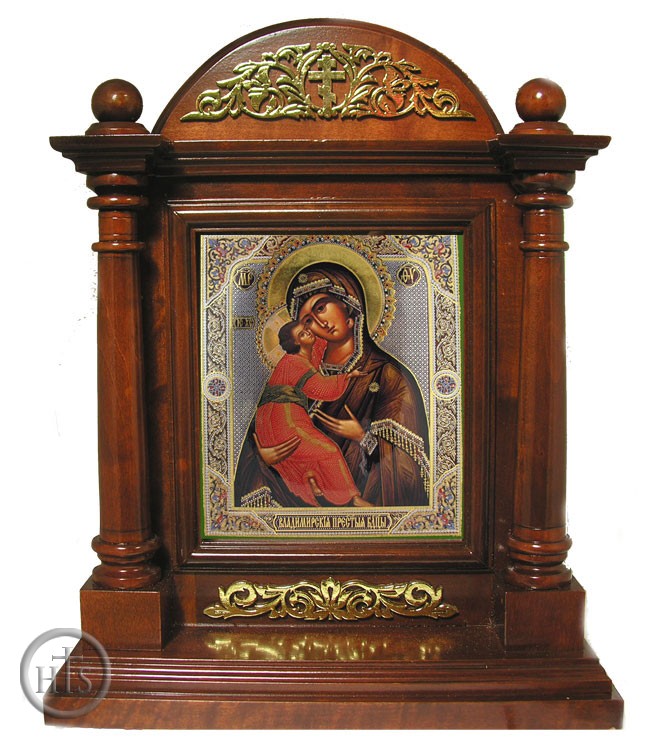 Pic - Virgin of Vladimir in Wood Shrine