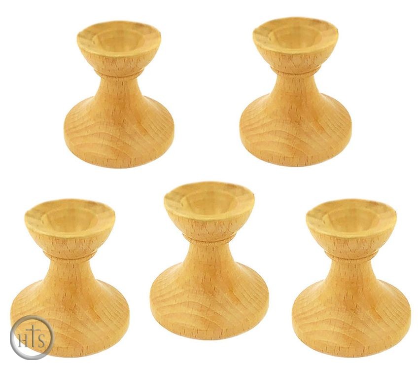 Image - Wooden Egg Stands. Pack of 5 Pcs