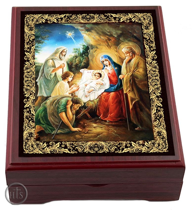 Product Image - The Nativity, Wooden Icon Keepsake Box