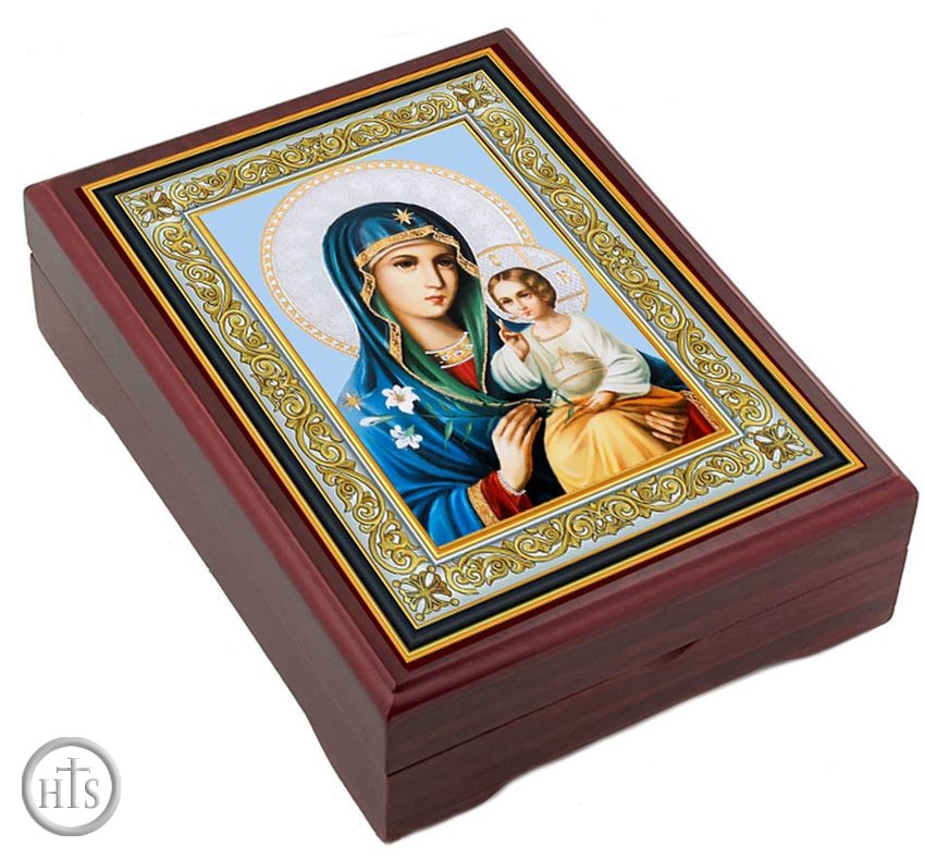 Image - Virgin Mary Eternal Bloom, Wooden Icon Keepsake Box