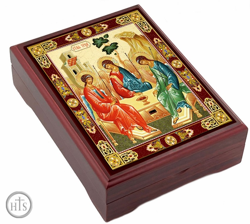 Pic - The Holy Trinity, Wooden Icon Keepsake Box