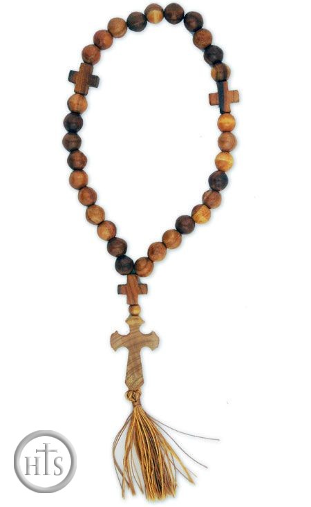 Photo - Wooden Prayer Beads Rope, 30 Knots