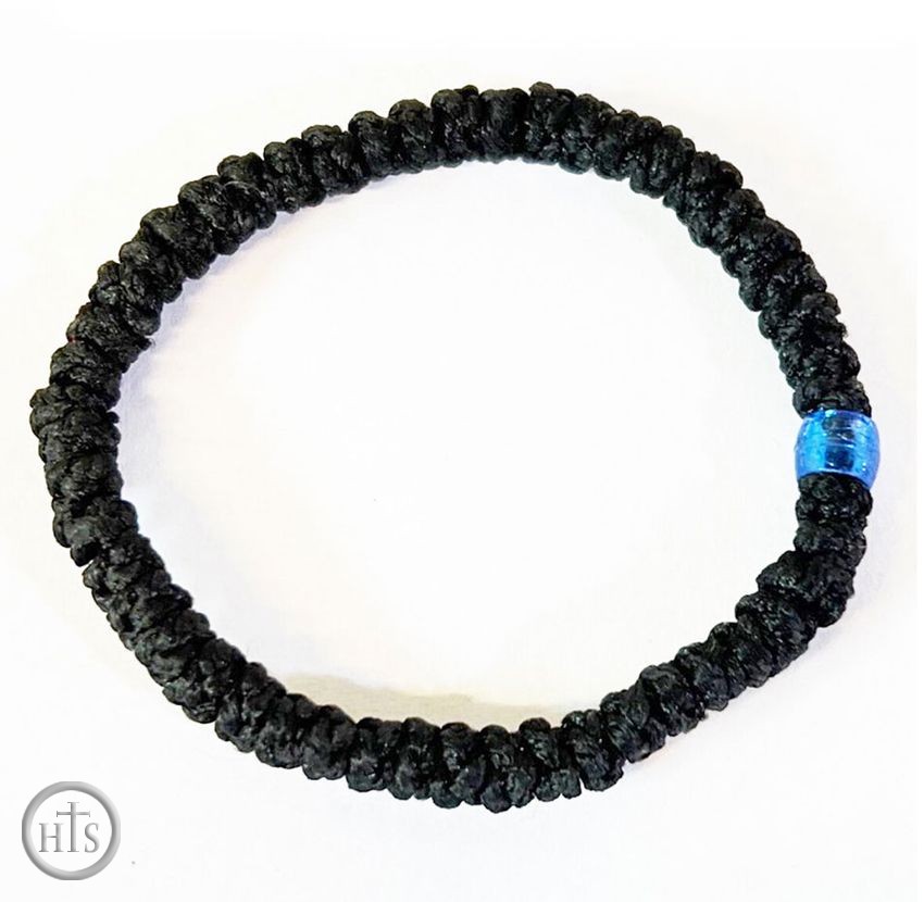 HolyTrinityStore Picture - Black Tight Weave Prayer Bracelet 